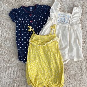 Carter's Yellow Baby Romper